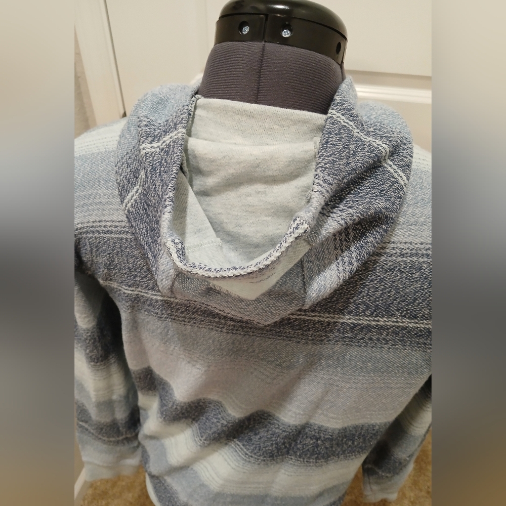 Quiksilver Blue Striped Hoodie - Picture 5 of 9